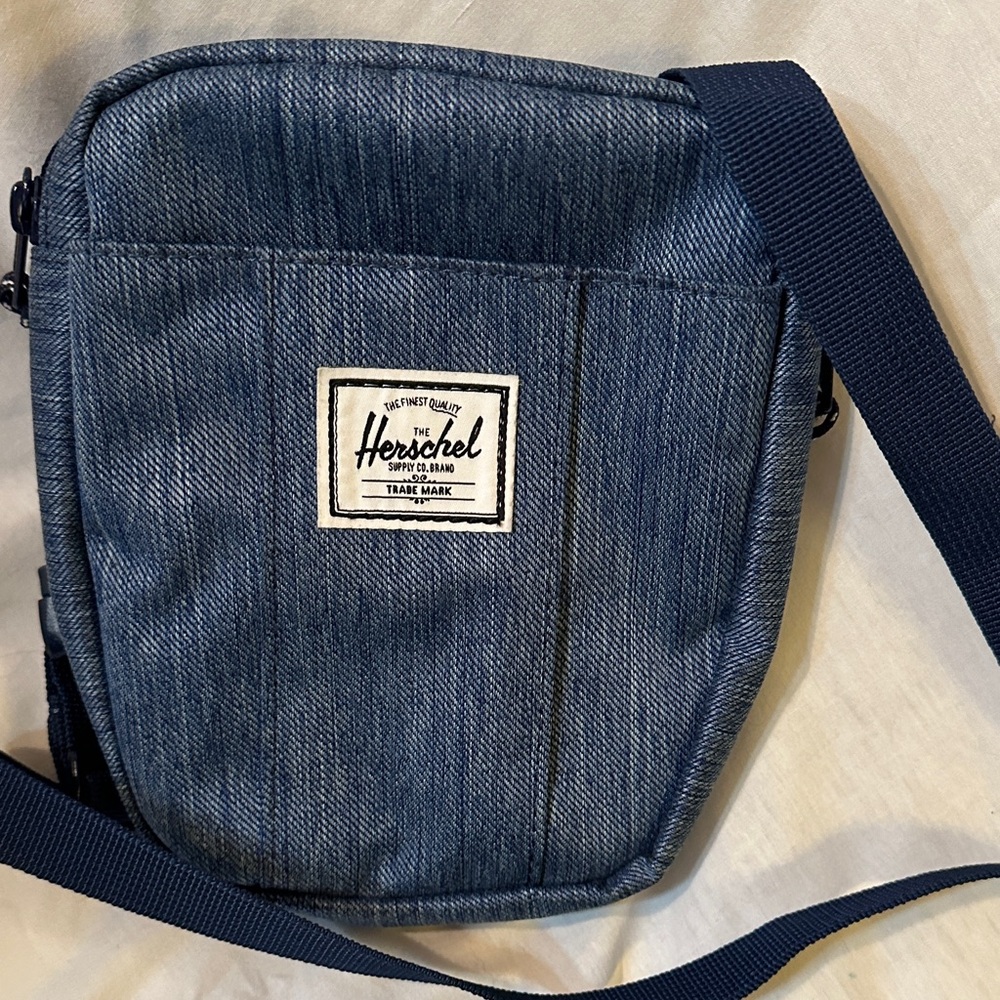 Herschel Denim Blue Messenger Bag